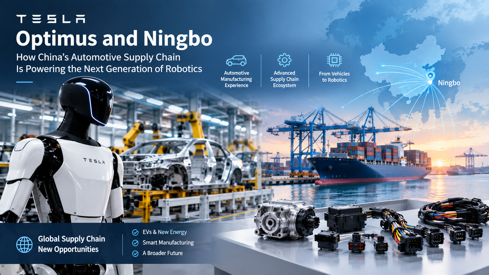 Why Tesla's Optimus Robot Supply Chain Is Turning to Ningbo