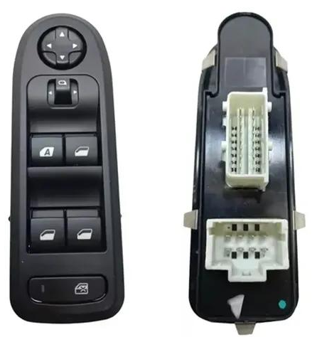 Automotive power window switch and rear electrical connector
